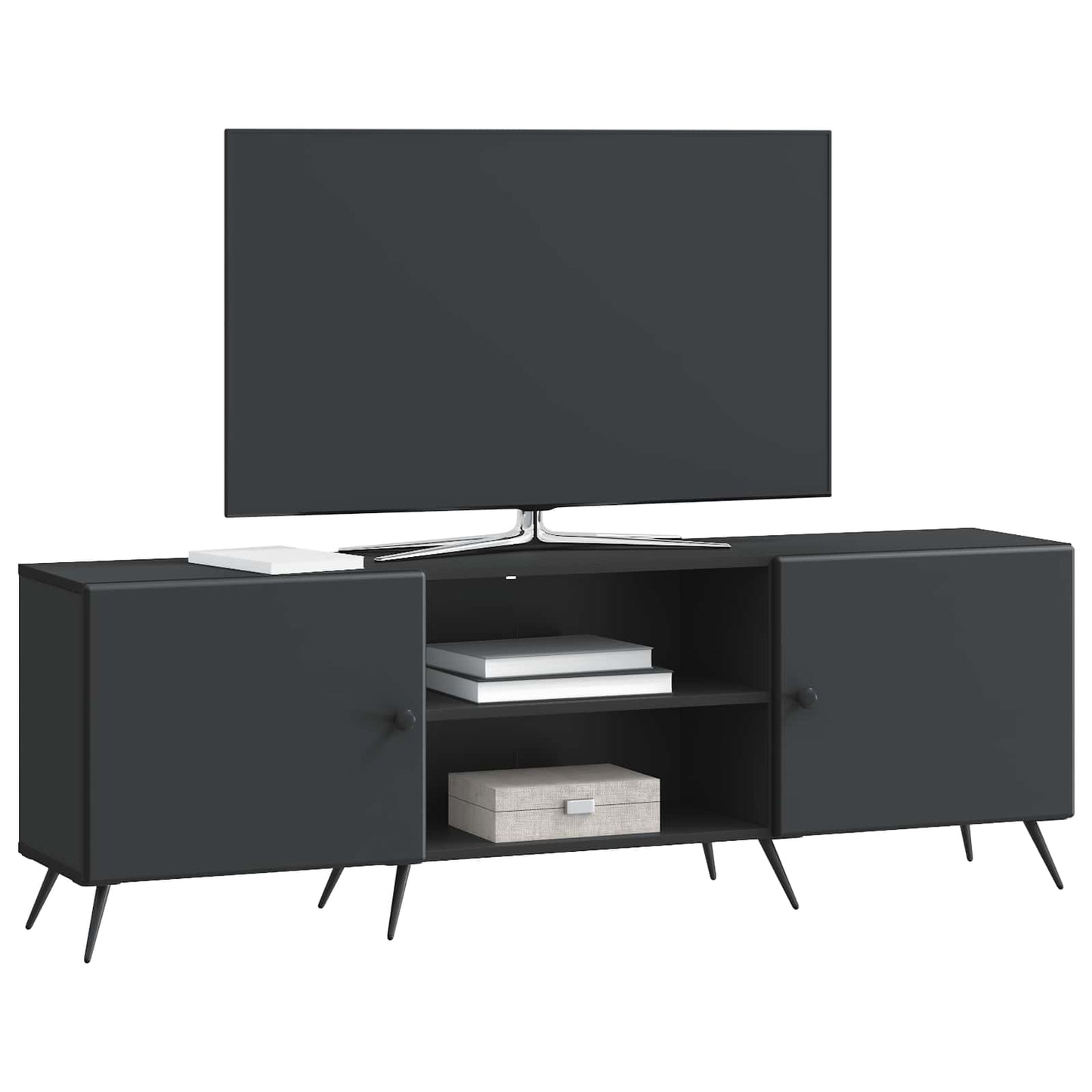 TV-kast Zwart 150 x 31 x 50 cm Bewerkt hout