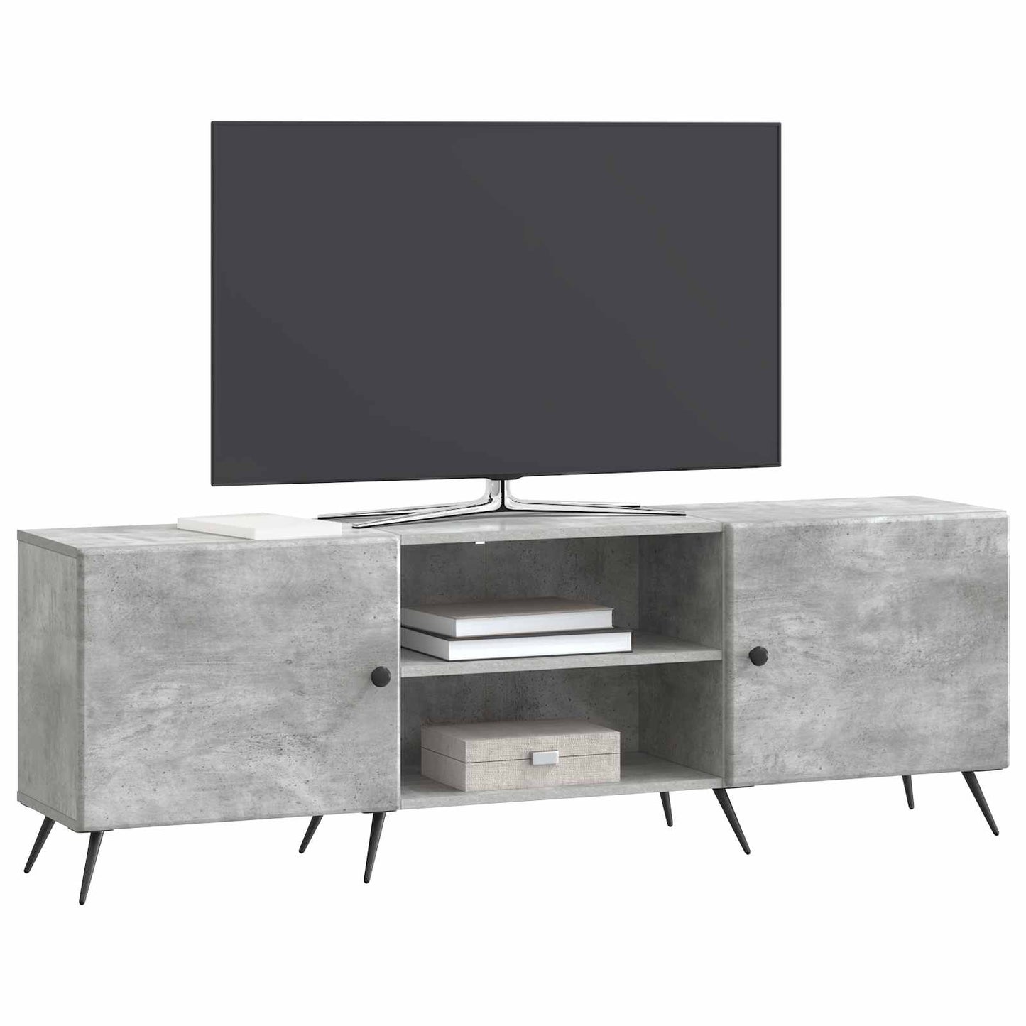 TV-kast Betongrijs 150 x 31 x 50 cm Bewerkt hout