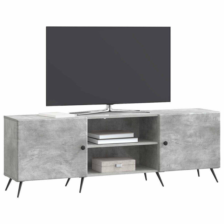 TV-kast Betongrijs 150 x 31 x 50 cm Bewerkt hout