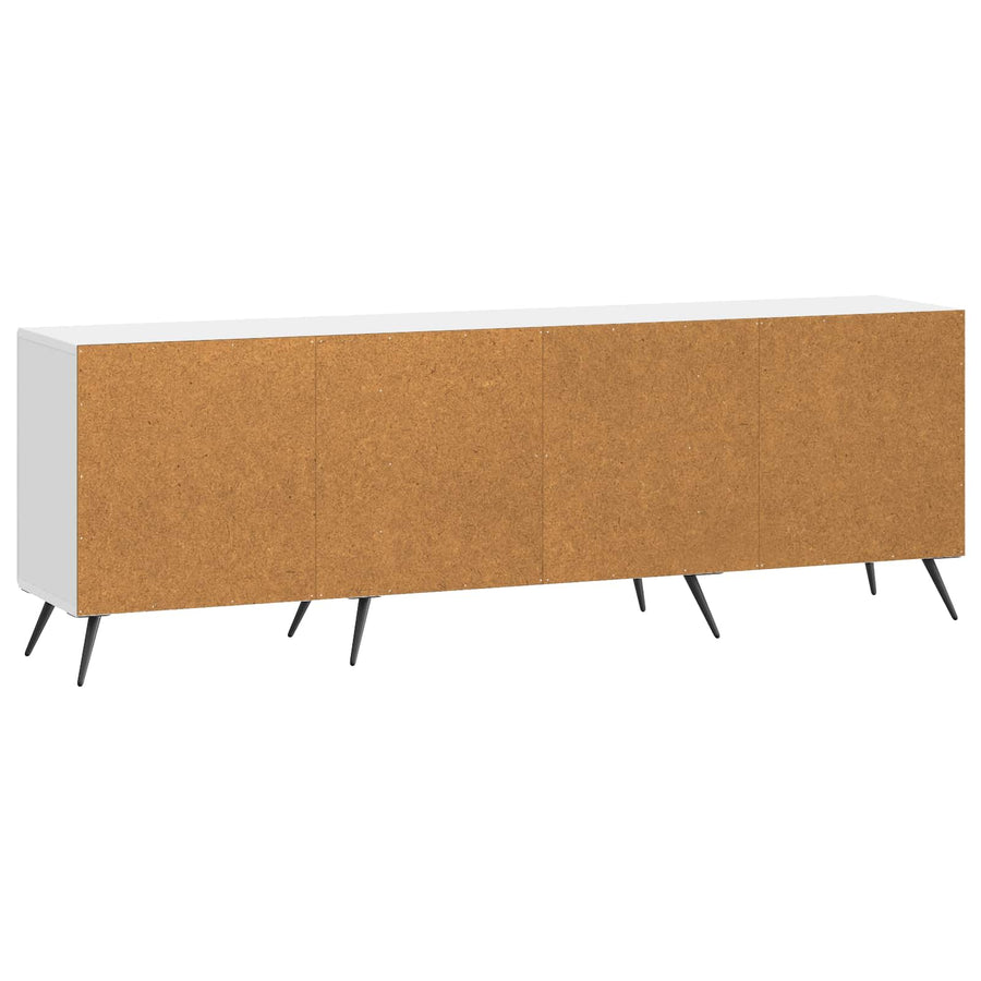 TV-kast Hoogglans Wit 150 x 31 x 50 cm Bewerkt hout
