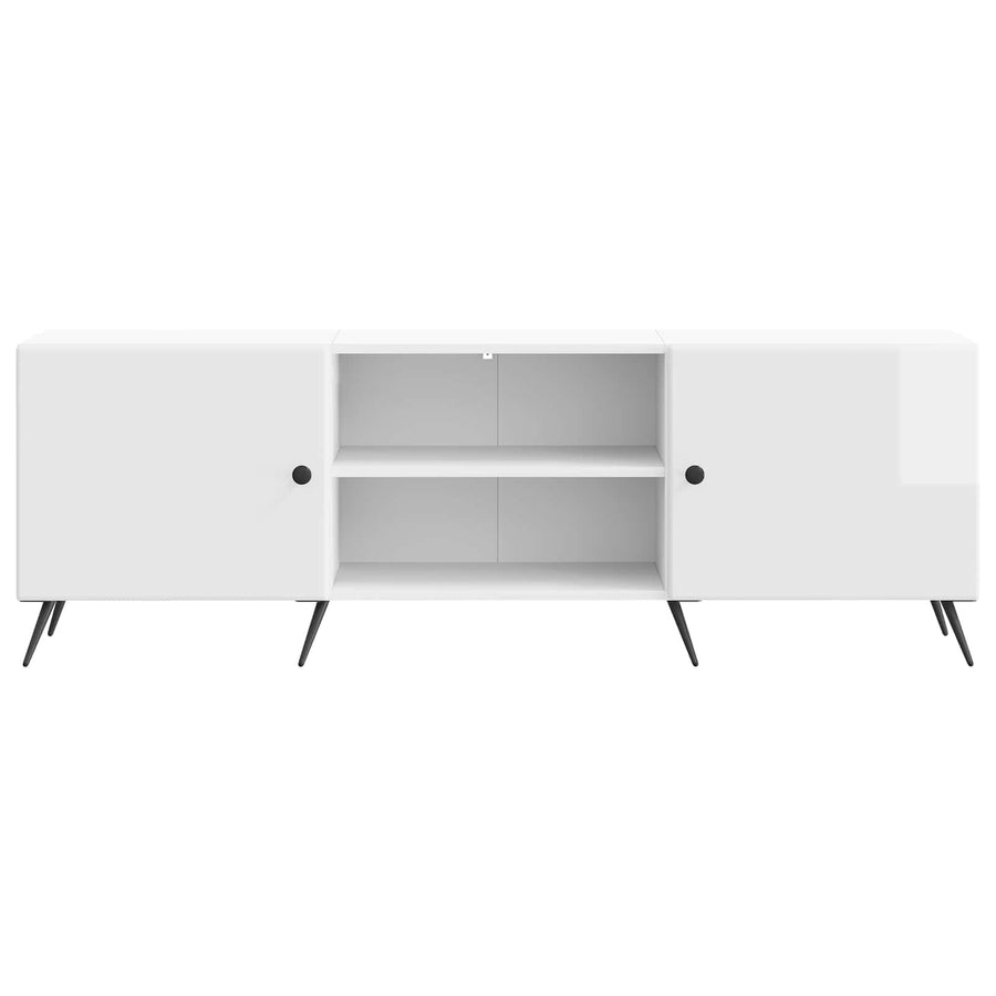 TV-kast Hoogglans Wit 150 x 31 x 50 cm Bewerkt hout