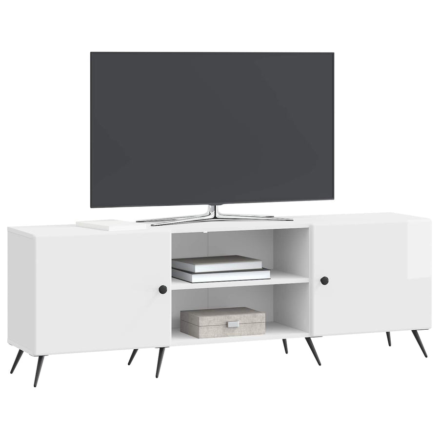 TV-kast Hoogglans Wit 150 x 31 x 50 cm Bewerkt hout