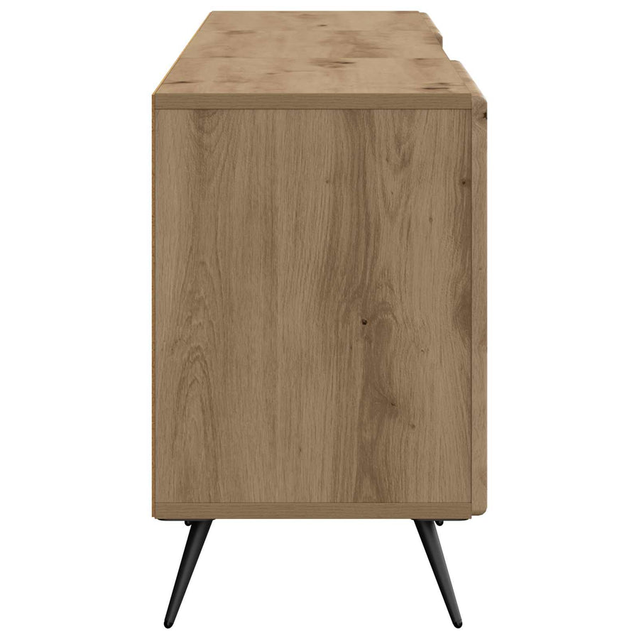 TV-kast Artisanaal eiken 150 x 31 x 50 cm Bewerkt hout