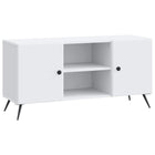TV-kast wit 102x35x50 cm bewerkt hout