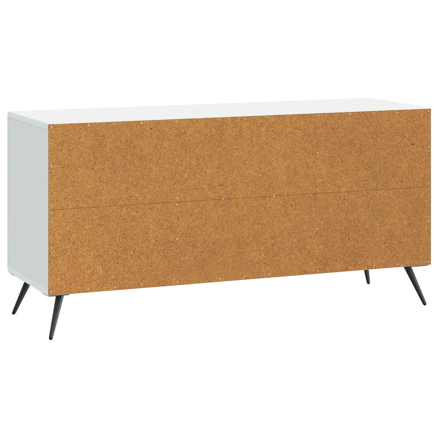 TV-kast Wit 102 x 34,5 x 50 cm Bewerkt hout