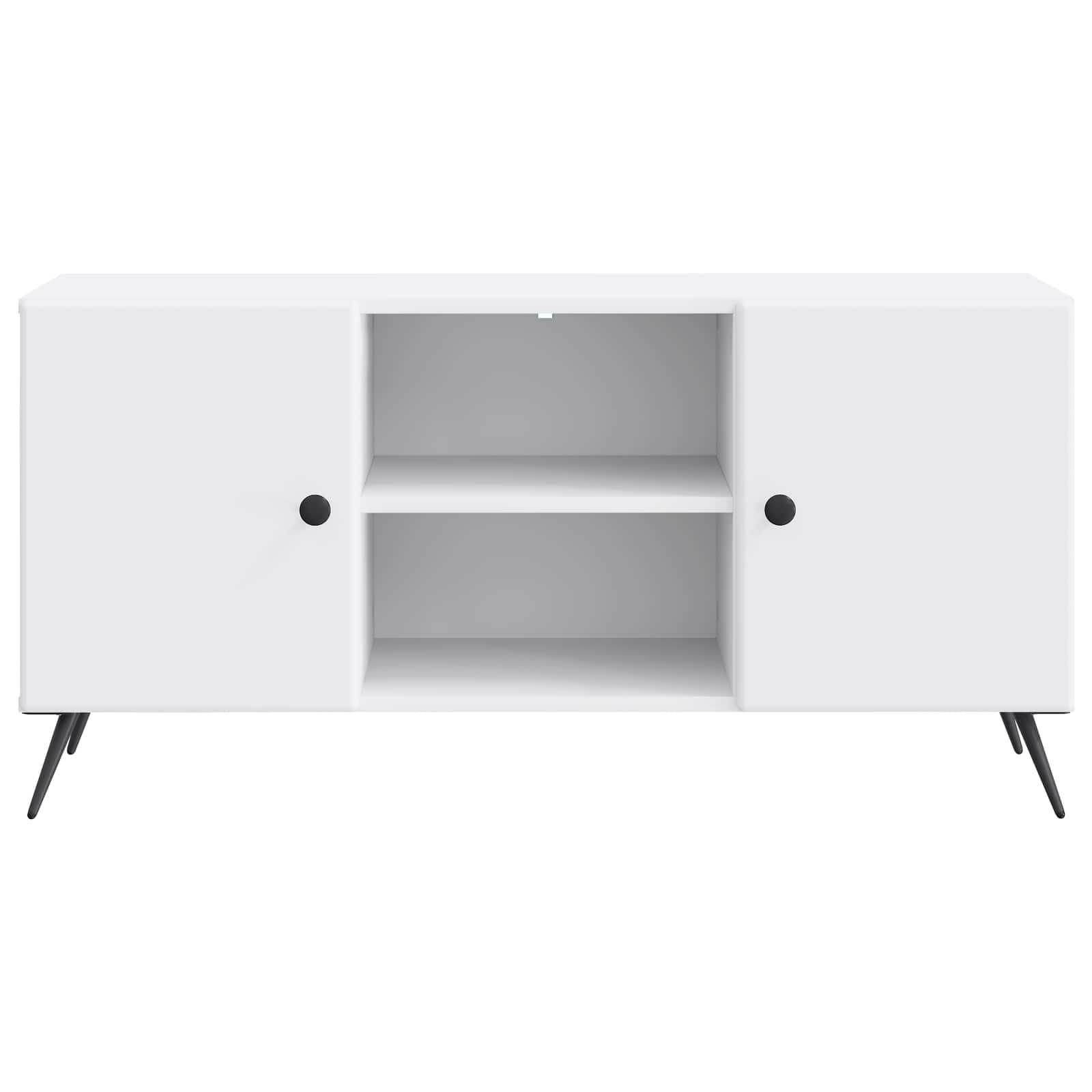 TV-kast Wit 102 x 34,5 x 50 cm Bewerkt hout
