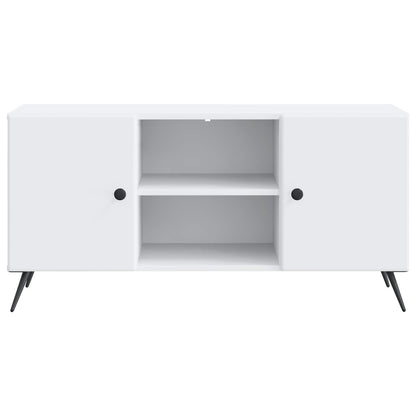 TV-kast Wit 102 x 34,5 x 50 cm Bewerkt hout