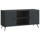 TV-kast 102x34,5x50 cm zwart bewerkt hout