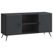 TV-kast 102x34,5x50 cm zwart bewerkt hout