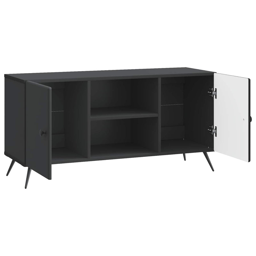 TV-kast Zwart 102 x 34,5 x 50 cm Bewerkt hout