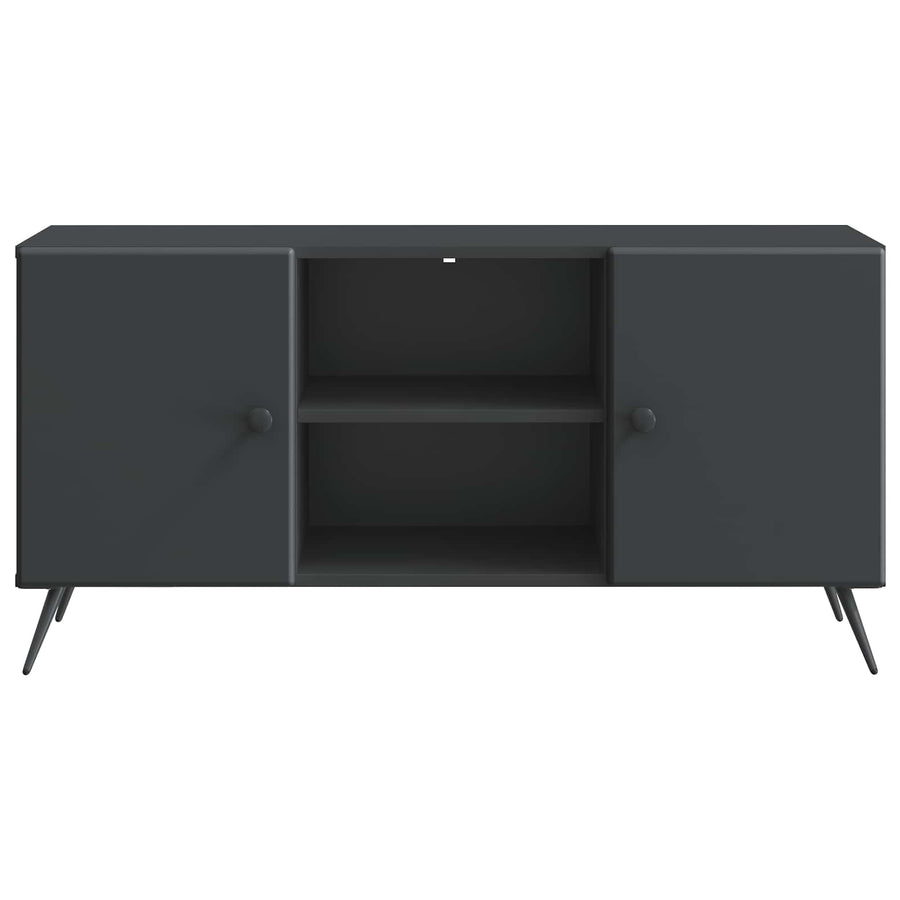 TV-kast Zwart 102 x 34,5 x 50 cm Bewerkt hout