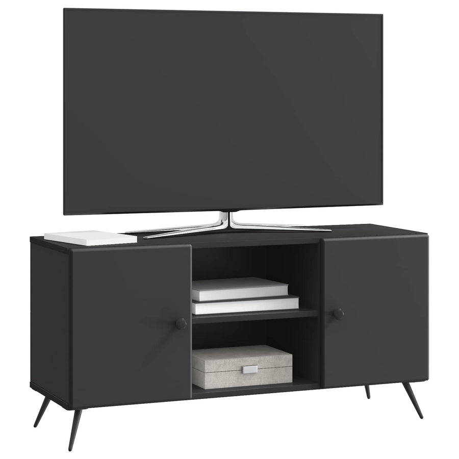TV-kast Zwart 102 x 34,5 x 50 cm Bewerkt hout