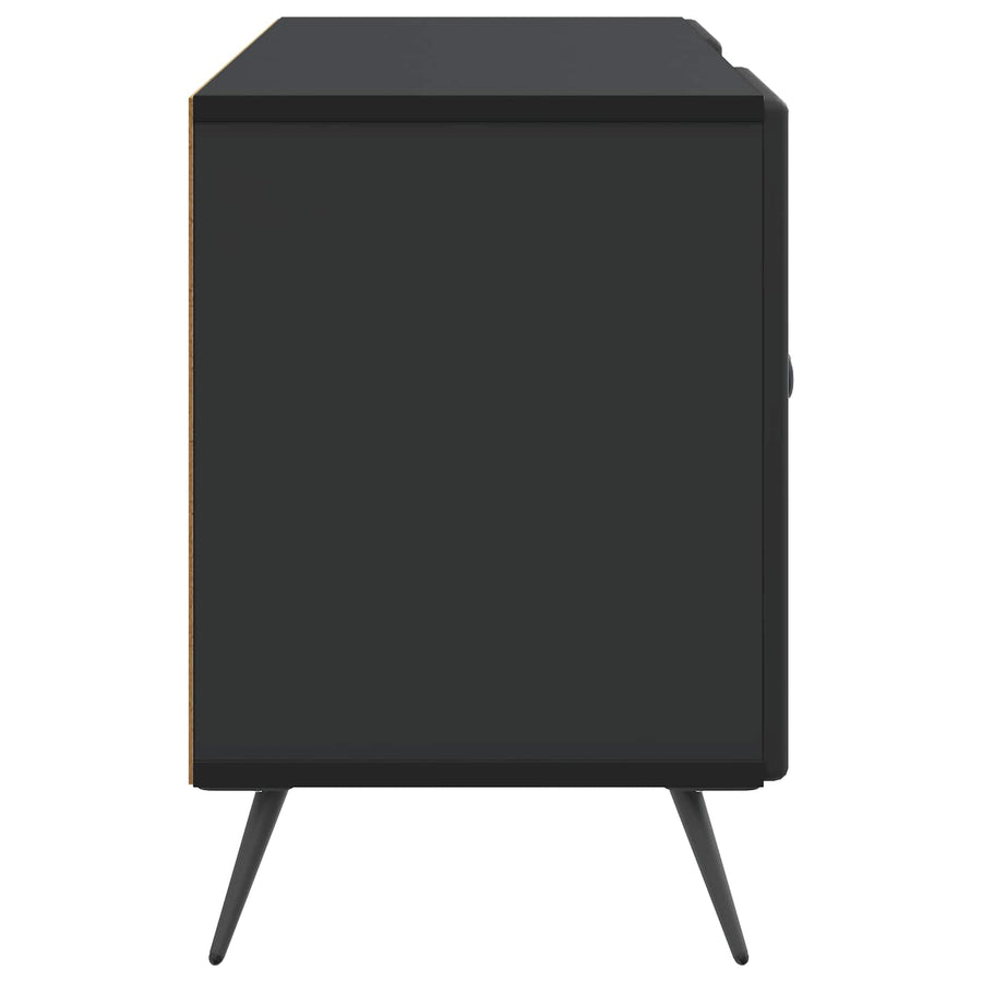 TV-kast Zwart 102 x 34,5 x 50 cm Bewerkt hout