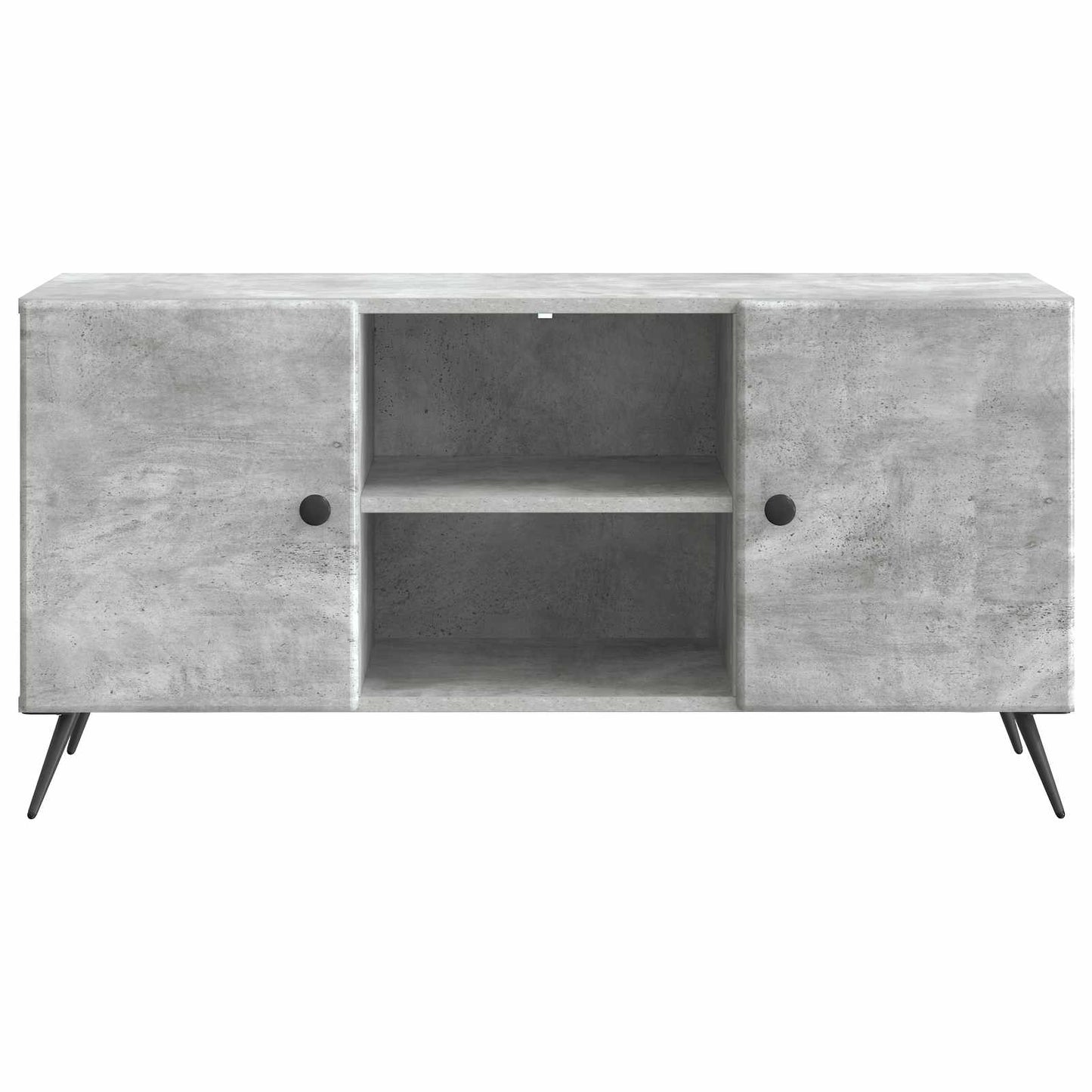TV-kast Betongrijs 102 x 34,5 x 50 cm Bewerkt hout