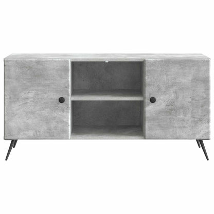 TV-kast Betongrijs 102 x 34,5 x 50 cm Bewerkt hout