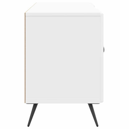 TV-kast Hoogglans Wit 102 x 34,5 x 50 cm Bewerkt hout