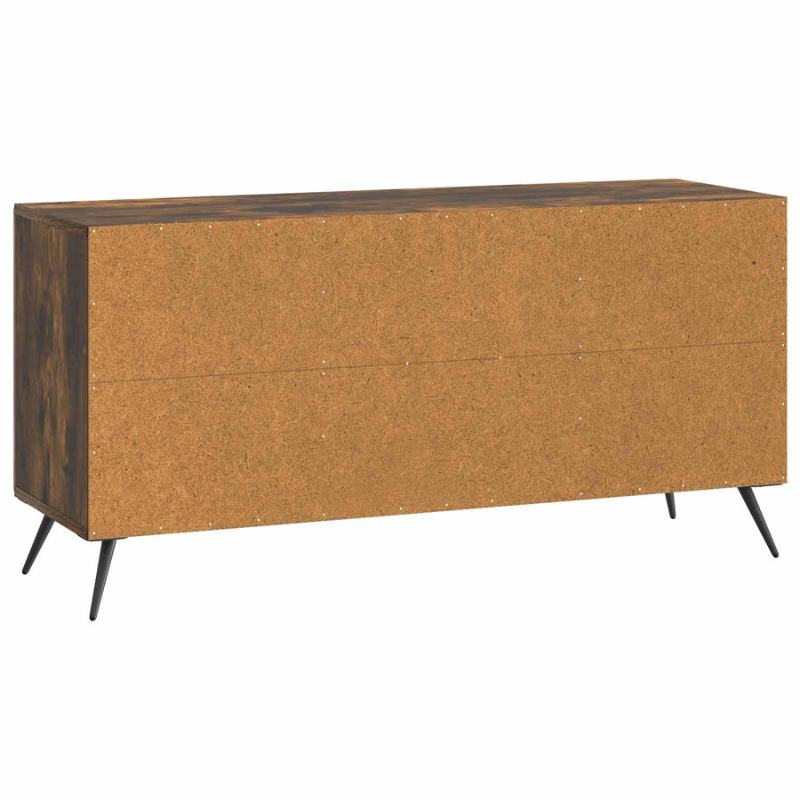 TV-kast Gerookt eiken 102 x 34,5 x 50 cm Bewerkt hout