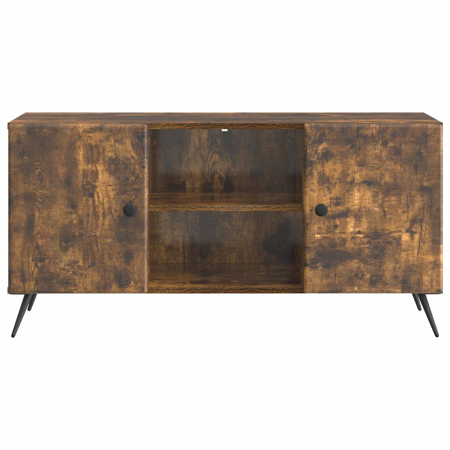 TV-kast Gerookt eiken 102 x 34,5 x 50 cm Bewerkt hout