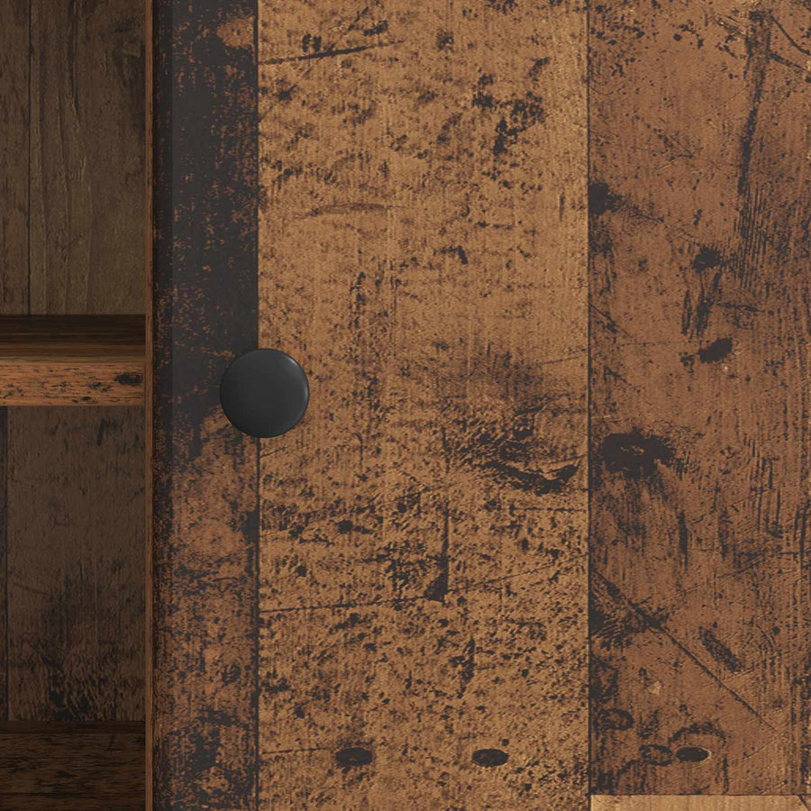 TV-kast Oud hout 102 x 34,5 x 50 cm Bewerkt hout