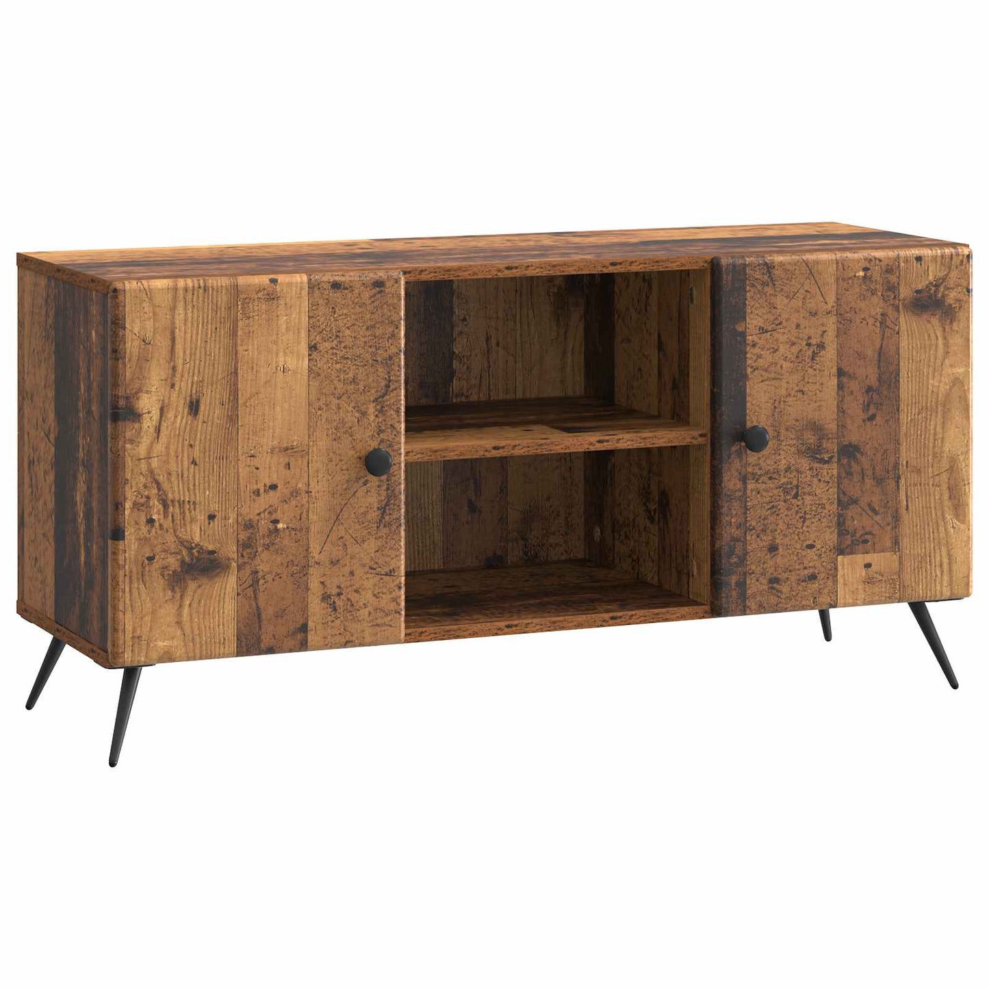 TV-kast Oud hout 102 x 34,5 x 50 cm Bewerkt hout