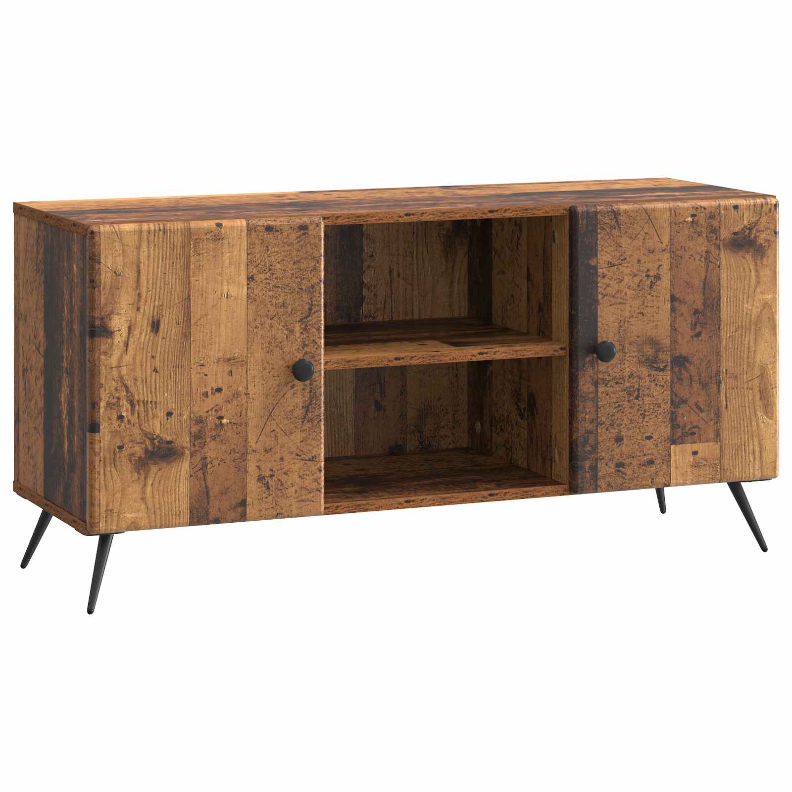 TV-kast Oud hout 102 x 34,5 x 50 cm Bewerkt hout