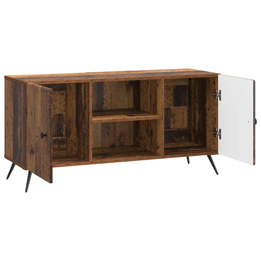TV-kast Oud hout 102 x 34,5 x 50 cm Bewerkt hout