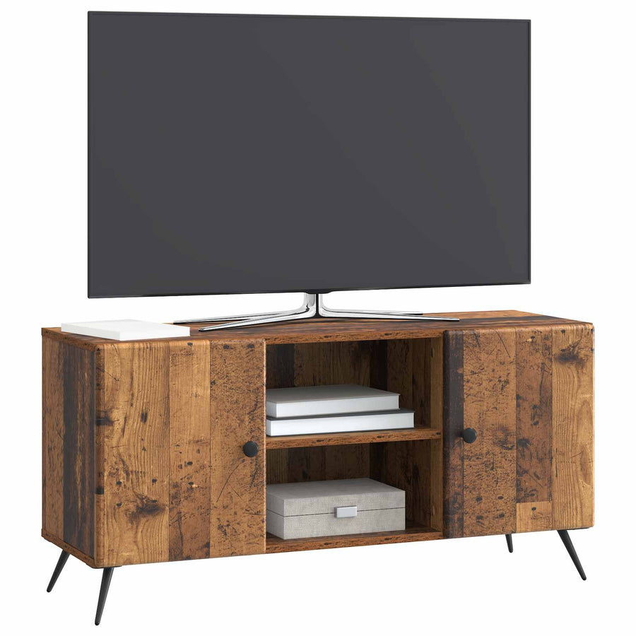TV-kast Oud hout 102 x 34,5 x 50 cm Bewerkt hout