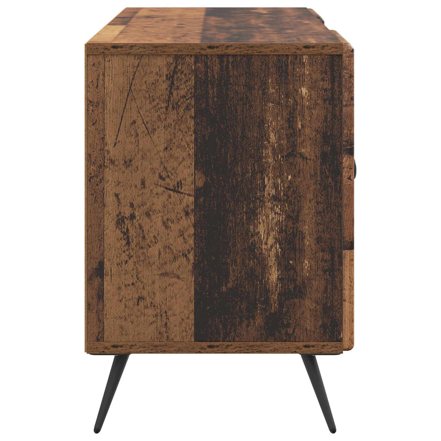 TV-kast Oud hout 102 x 34,5 x 50 cm Bewerkt hout