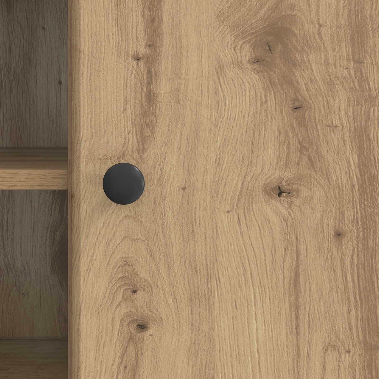 TV-kast Artisanaal eiken 102 x 34,5 x 50 cm Bewerkt hout