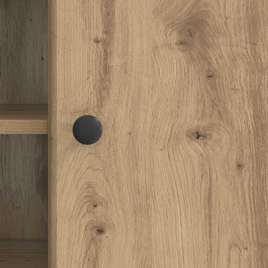 TV-kast Artisanaal eiken 102 x 34,5 x 50 cm Bewerkt hout