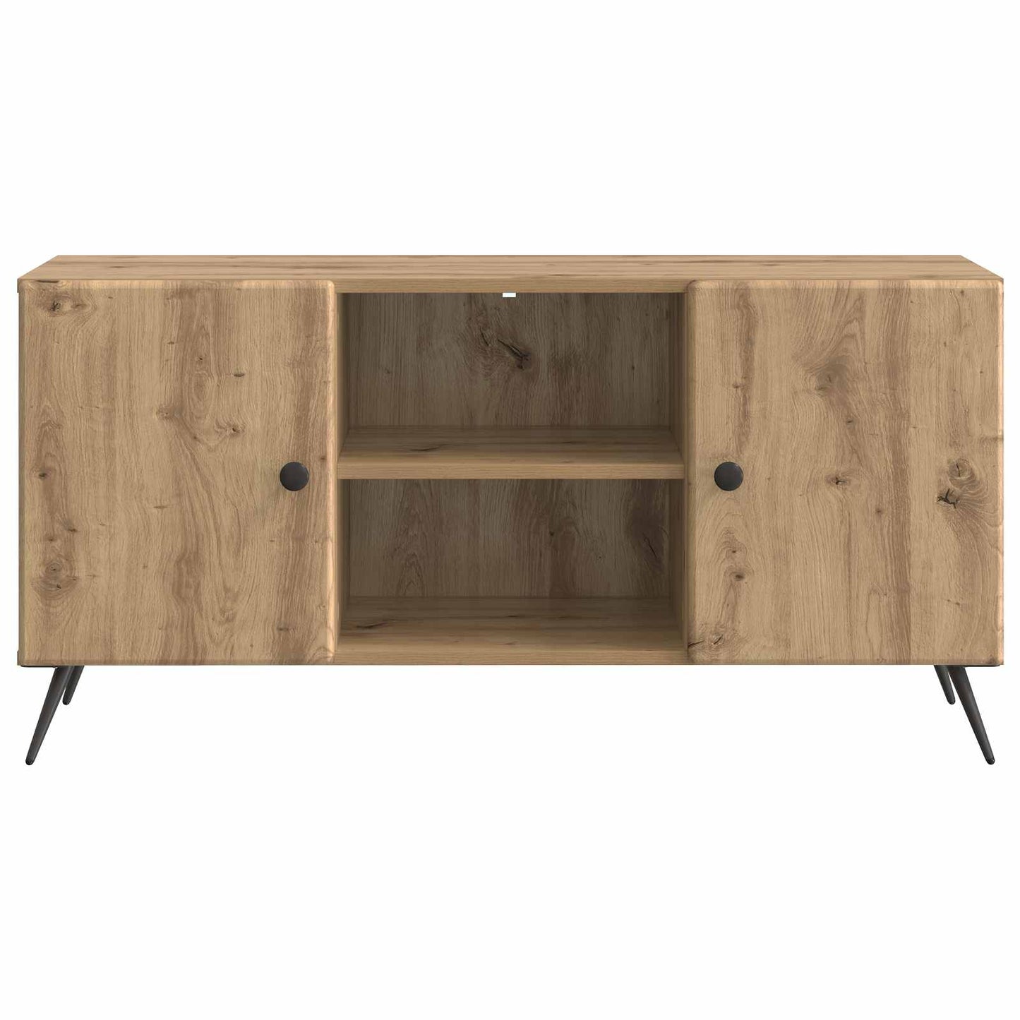 TV-kast Artisanaal eiken 102 x 34,5 x 50 cm Bewerkt hout