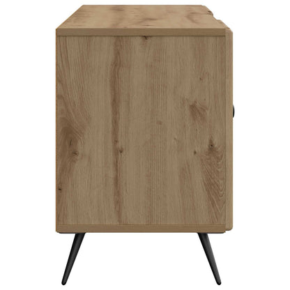 TV-kast Artisanaal eiken 102 x 34,5 x 50 cm Bewerkt hout