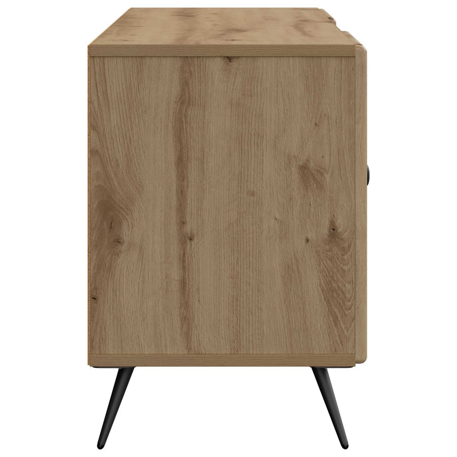 TV-kast Artisanaal eiken 102 x 34,5 x 50 cm Bewerkt hout