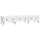 TV-kast lade 147x34,5x30 cm wit bewerkt hout