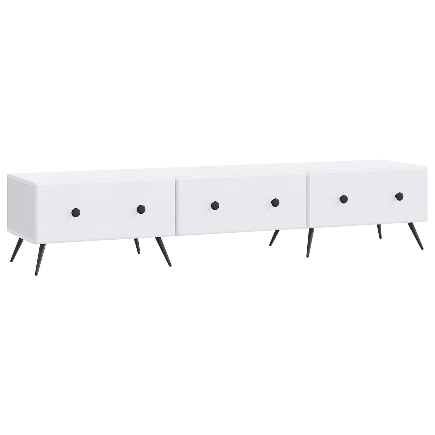 TV-kast met lade Wit 147 x 34,5 x 30 cm Bewerkt hout
