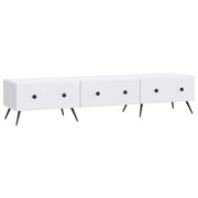 TV-kast lade 147x34,5x30 cm wit bewerkt hout