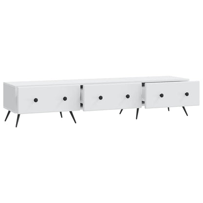 TV-kast met lade Wit 147 x 34,5 x 30 cm Bewerkt hout