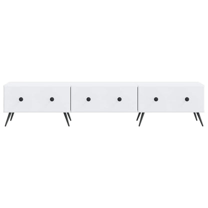 TV-kast met lade Wit 147 x 34,5 x 30 cm Bewerkt hout
