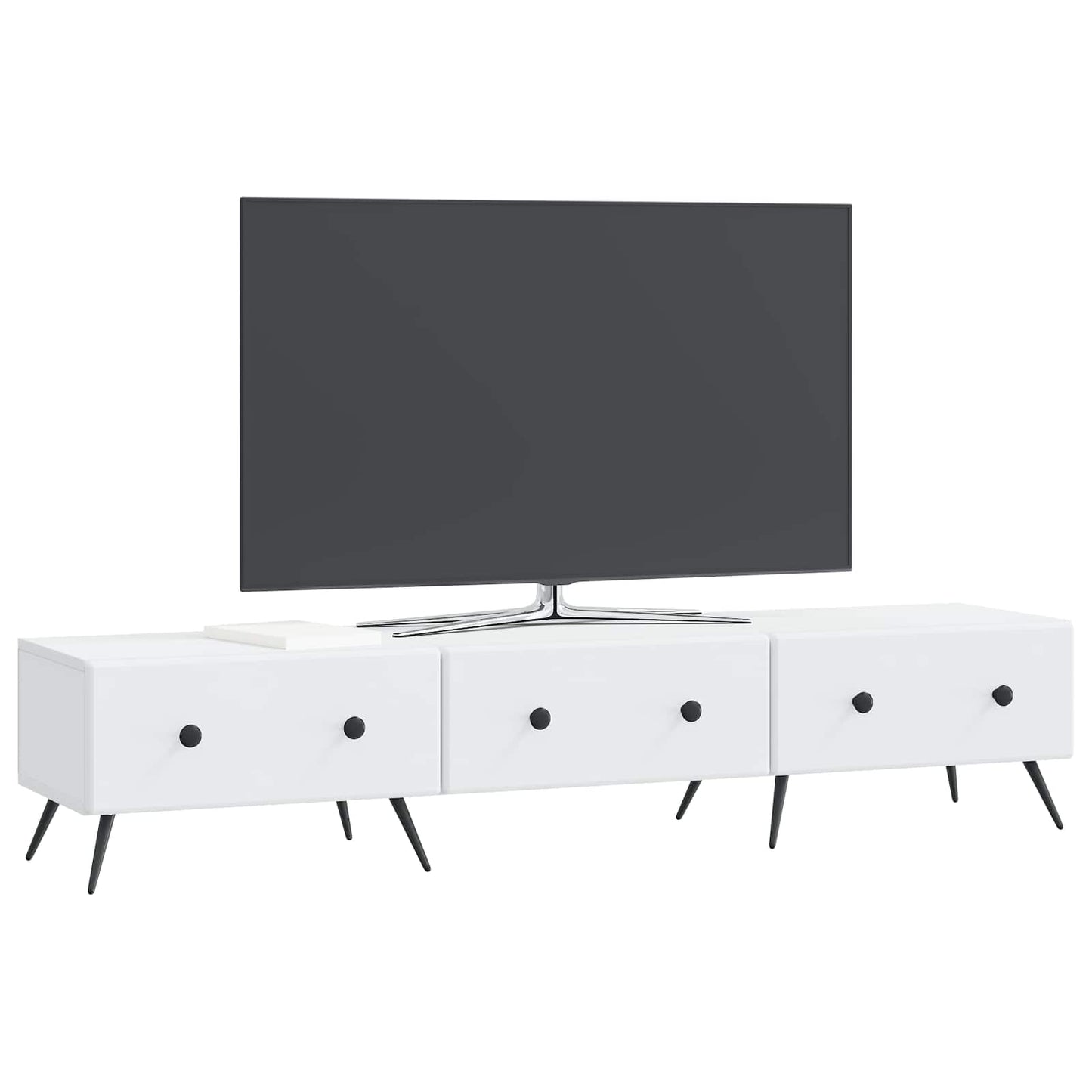 TV-kast met lade Wit 147 x 34,5 x 30 cm Bewerkt hout