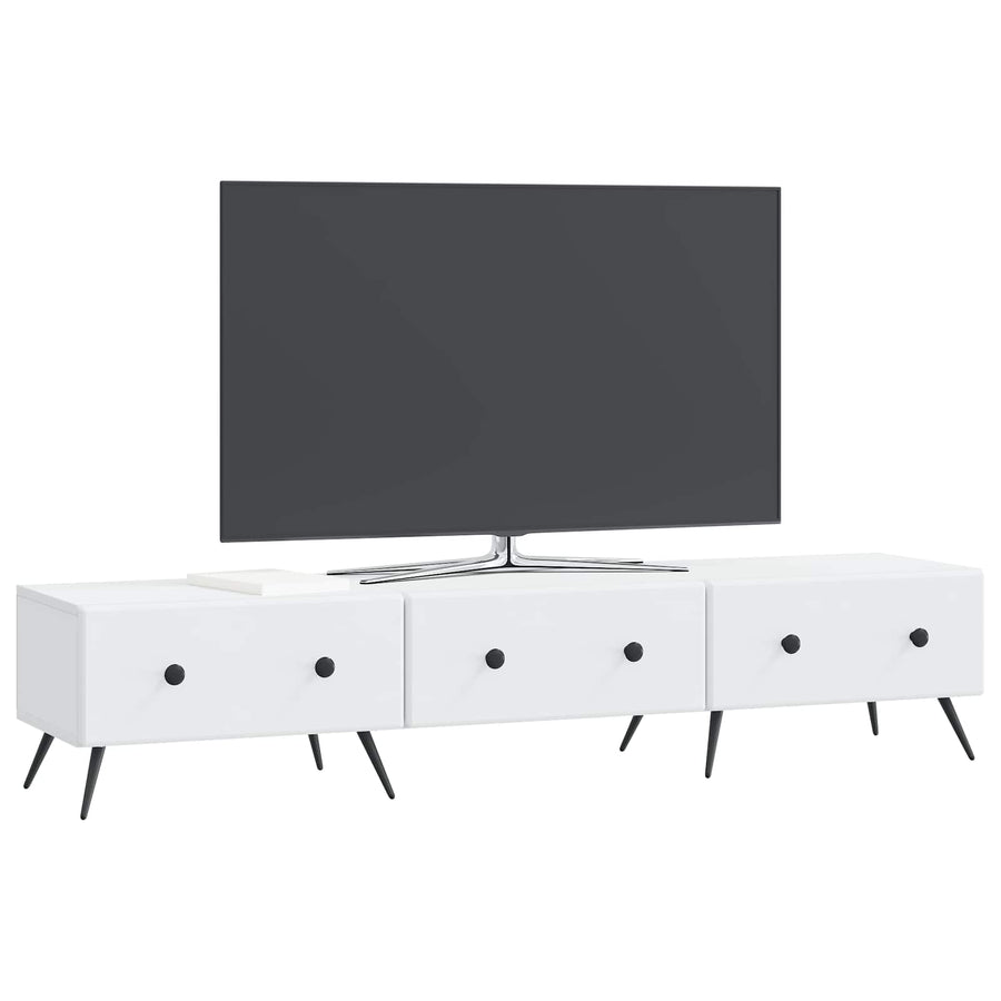 TV-kast met lade Wit 147 x 34,5 x 30 cm Bewerkt hout