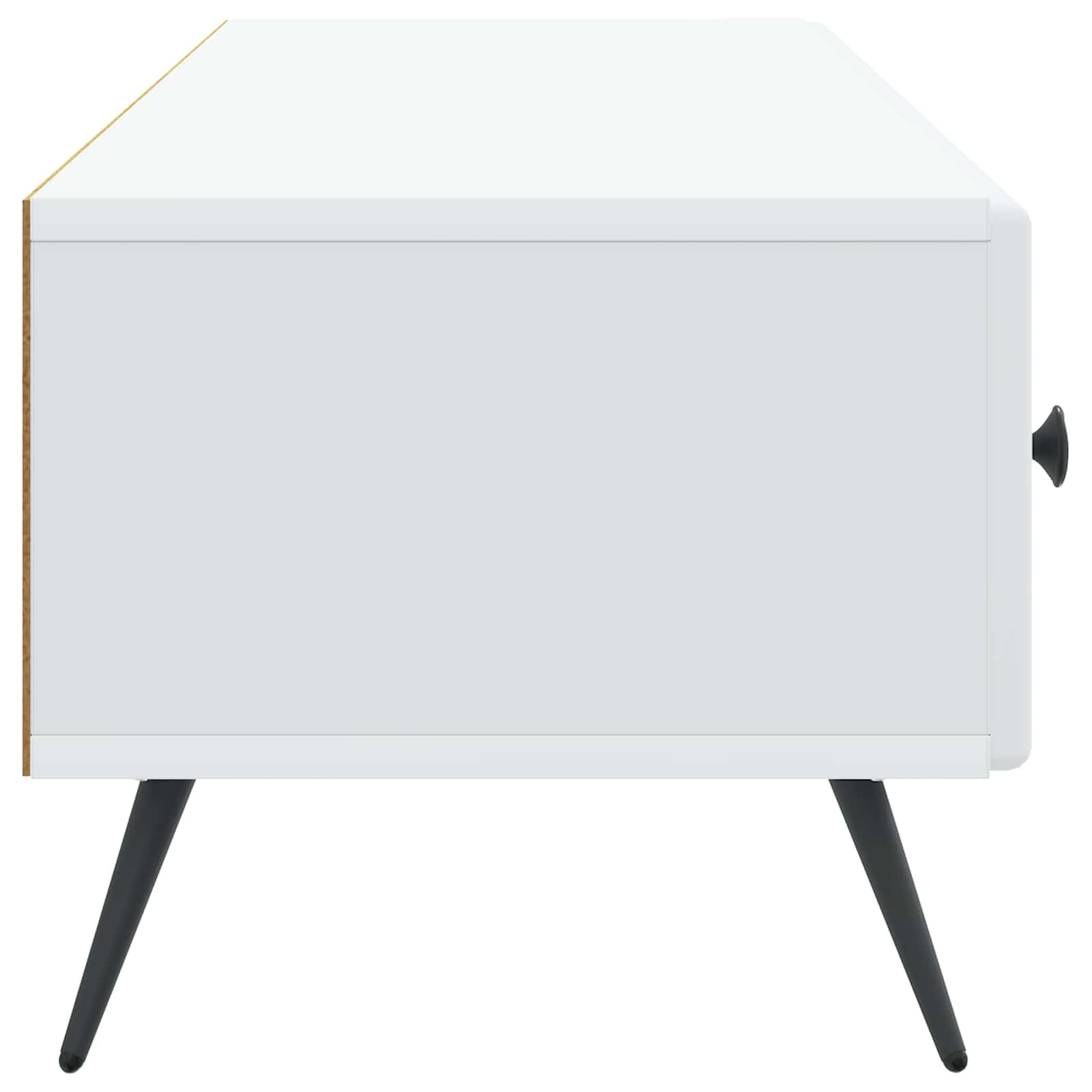 TV-kast met lade Wit 147 x 34,5 x 30 cm Bewerkt hout