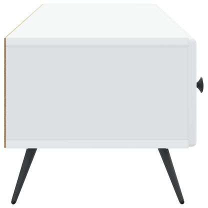 TV-kast met lade Wit 147 x 34,5 x 30 cm Bewerkt hout