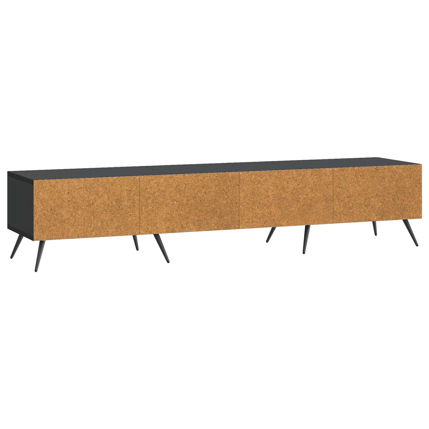 TV-kast met lade Zwart 147 x 34,5 x 30 cm Bewerkt hout
