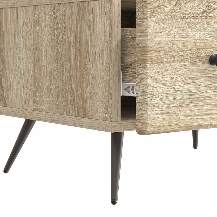 TV-kast met lade Sonoma Eiken 147 x 34,5 x 30 cm Bewerkt hout