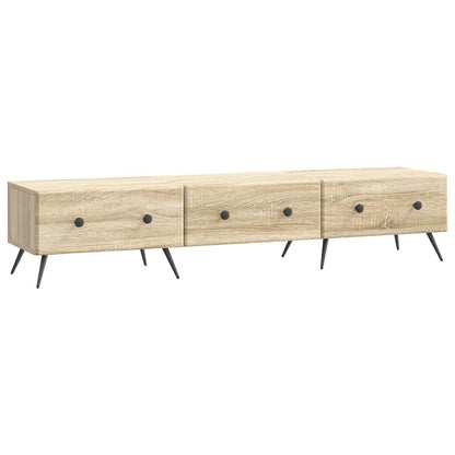 TV-kast met lade Sonoma Eiken 147 x 34,5 x 30 cm Bewerkt hout