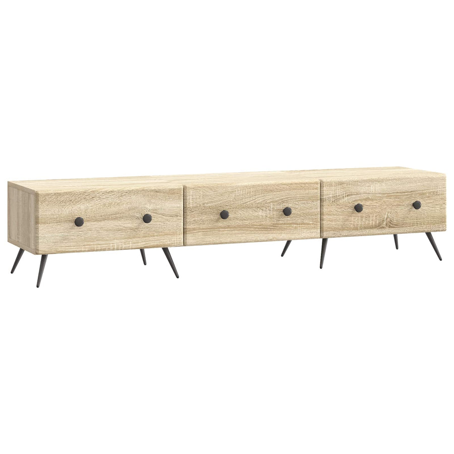 TV-kast met lade Sonoma Eiken 147 x 34,5 x 30 cm Bewerkt hout
