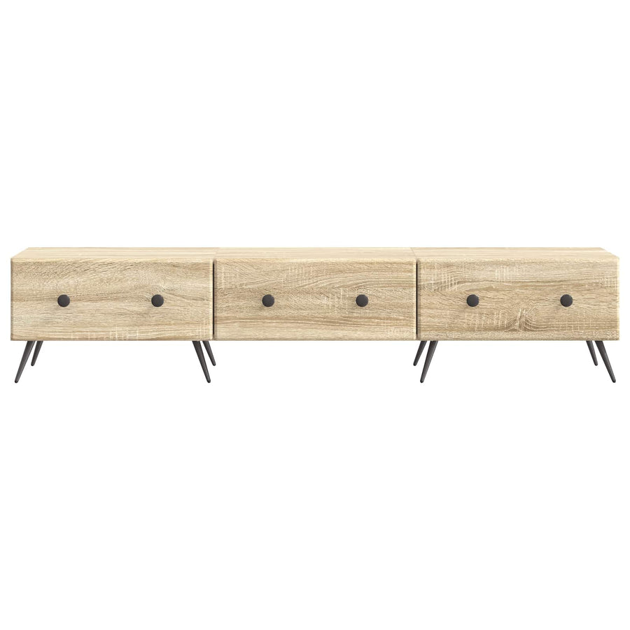 TV-kast met lade Sonoma Eiken 147 x 34,5 x 30 cm Bewerkt hout