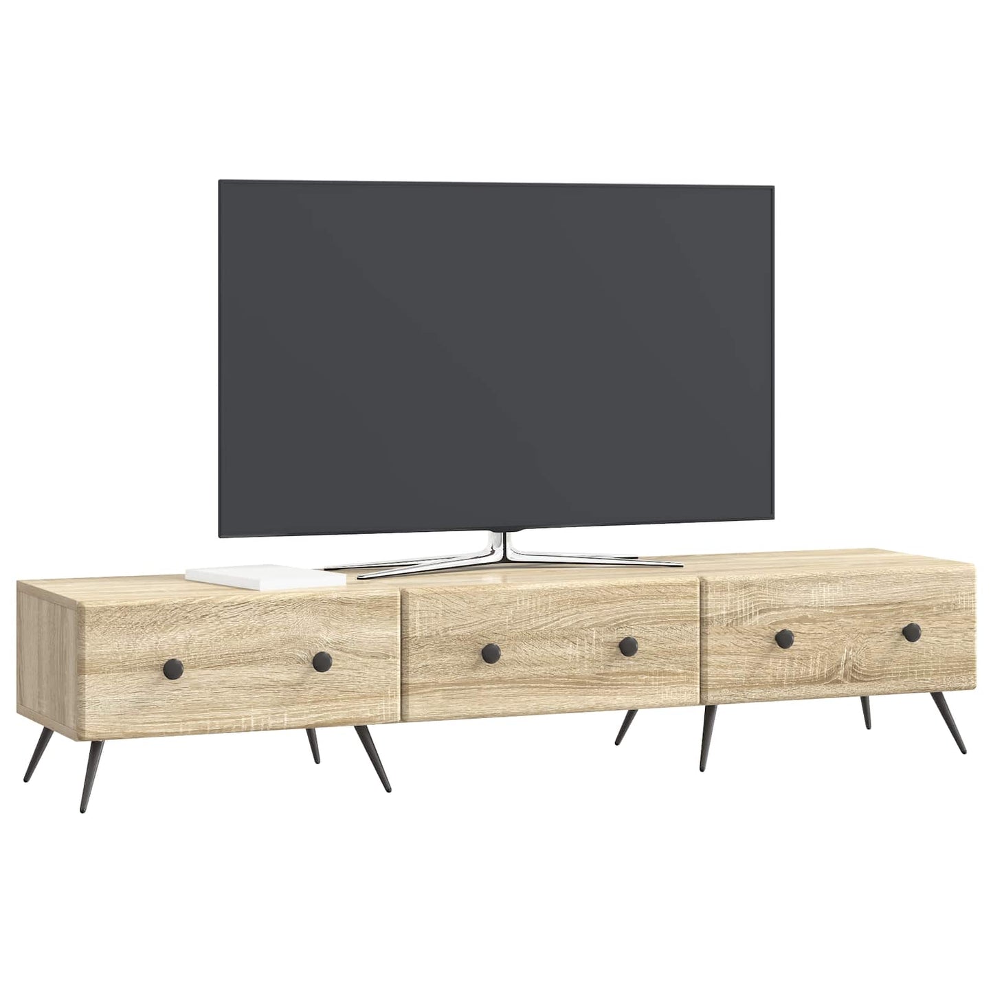 TV-kast met lade Sonoma Eiken 147 x 34,5 x 30 cm Bewerkt hout