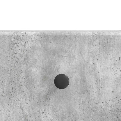 TV-kast met lade Betongrijs 147 x 34,5 x 30 cm Bewerkt hout