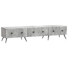 TV-kast 147x34,5x30 cm betongrijs bewerkt hout